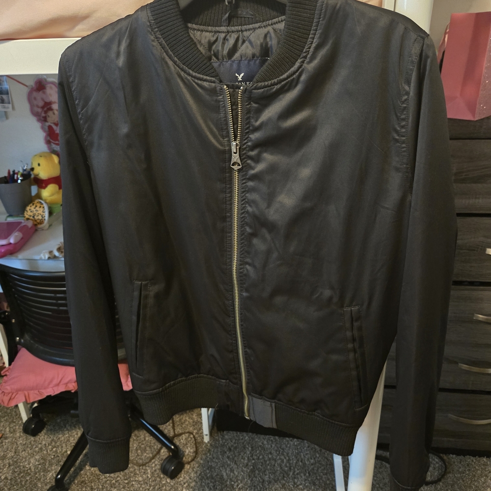 Black Bomber Jacket